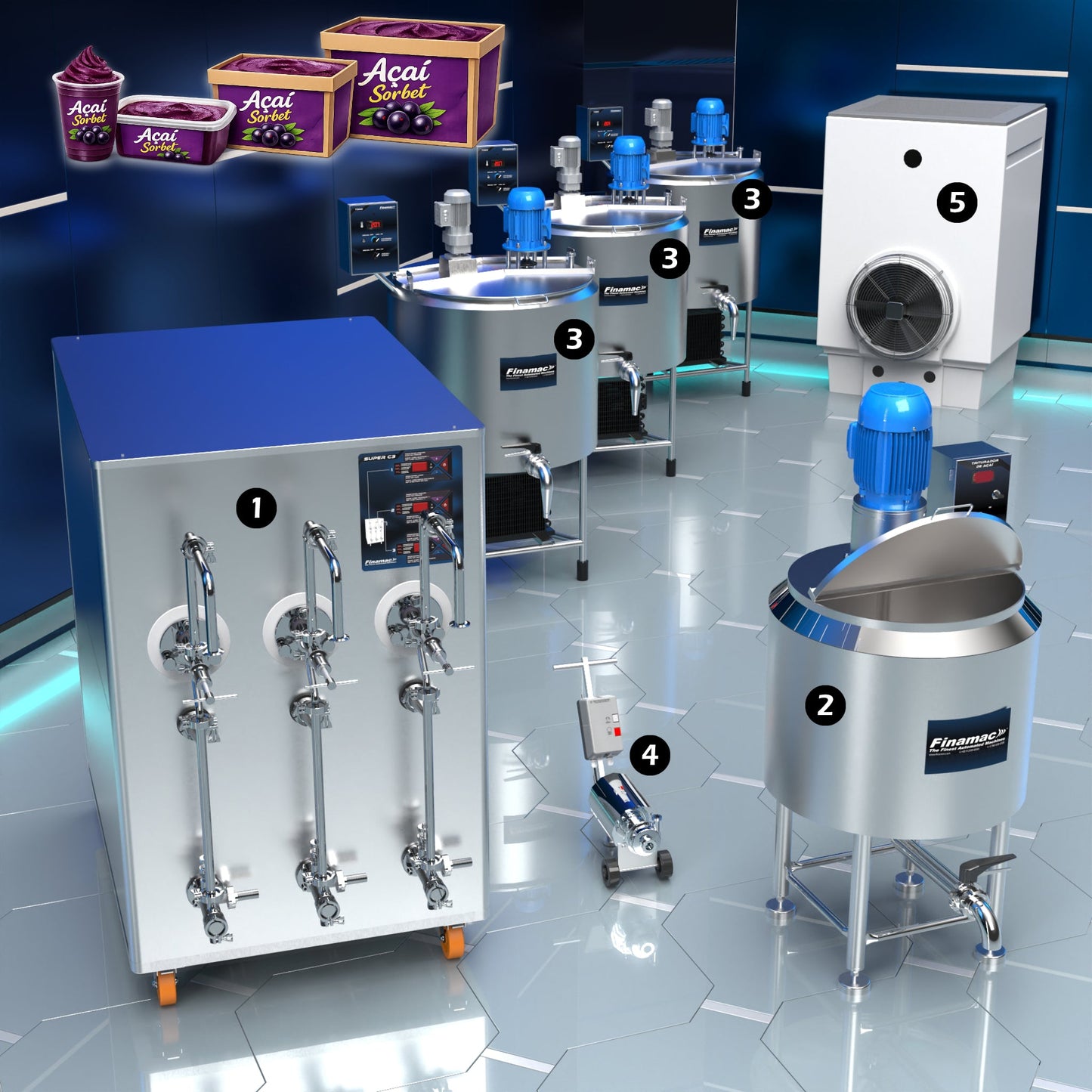 Industrial Açaí Production Line - Full Version