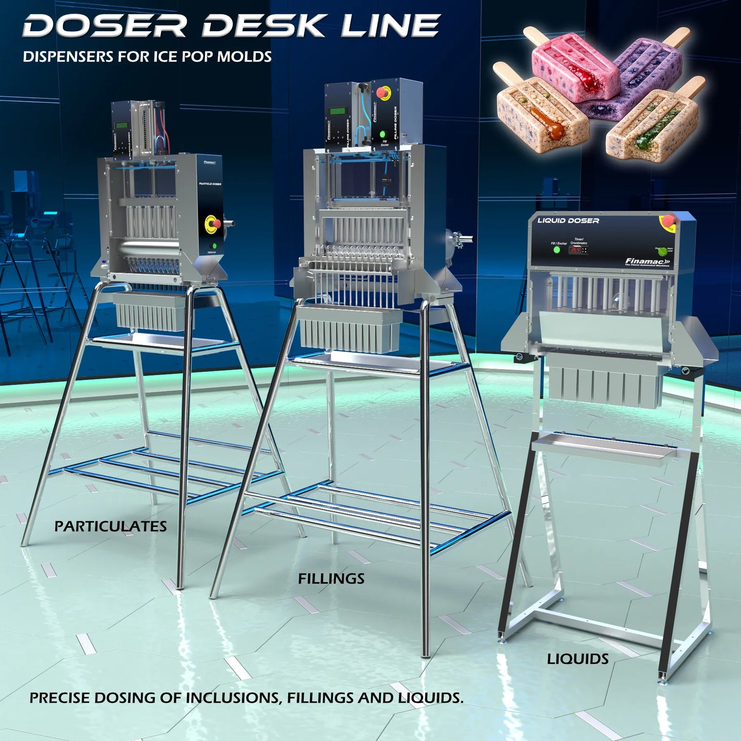 Particulate Doser – For Popsicle and Flavored Ice Molds