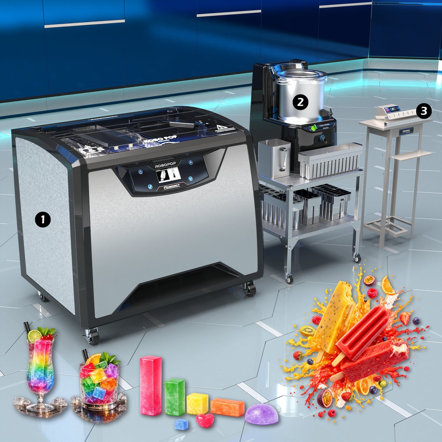 Artisanal Ice Pop and Flavored Ice Production - Basic Version PLUS