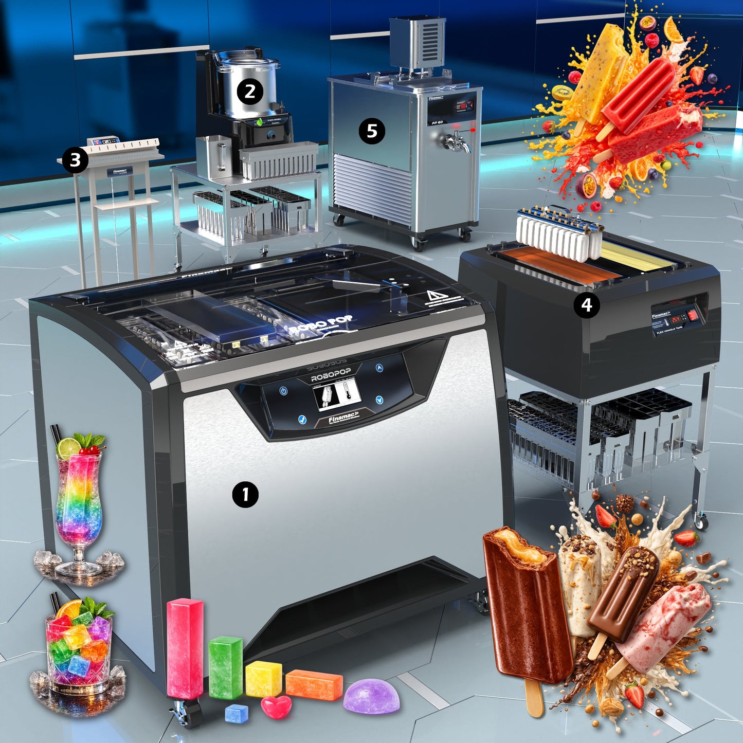 Artisanal Ice Pop and Flavored Ice Production - Intermediate Version PLUS