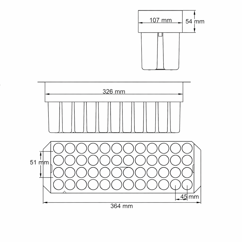 Mold Coracao with 11ml / 0.37oz