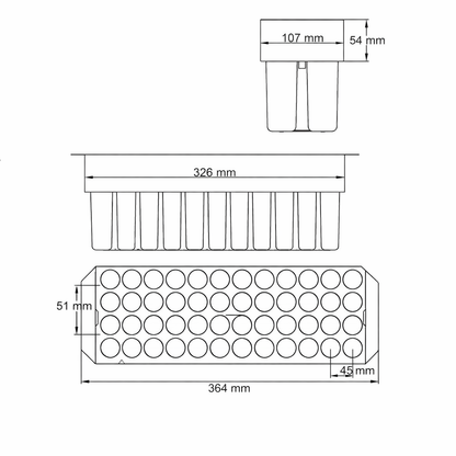 Mold Coracao with 11ml / 0.37oz