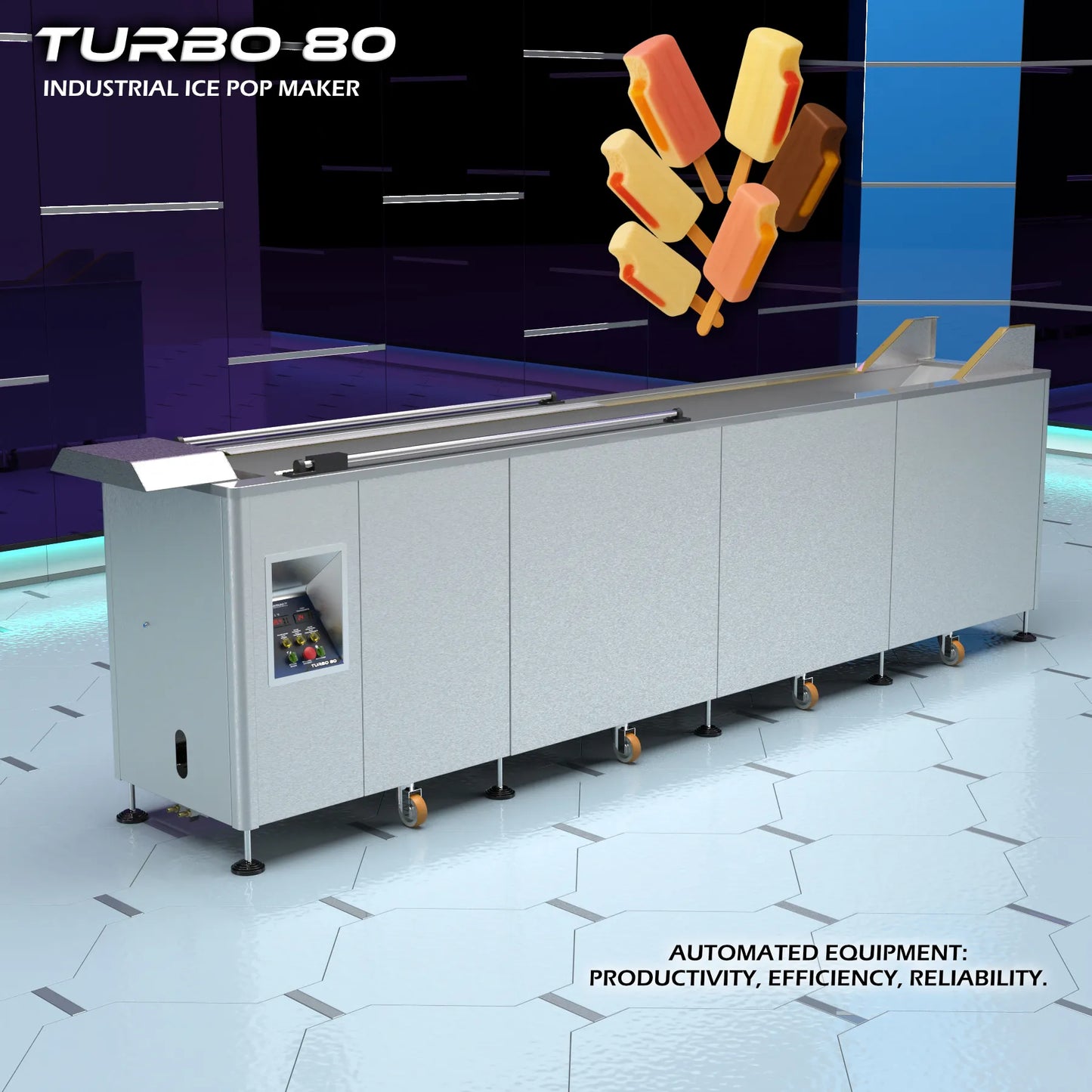Turbo 80 - Industrial Ice Pop Producer Machine