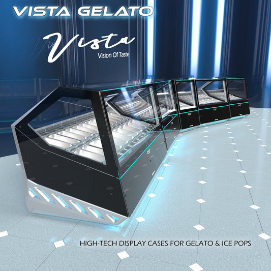 Vista Display Case - Ice Cream and Ice Pop Display Case