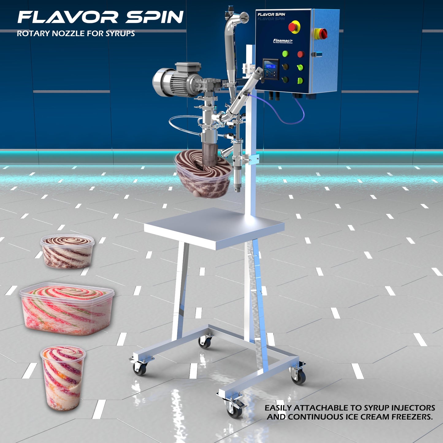 Flavor Spin - Rotary Nozzle for Syrups