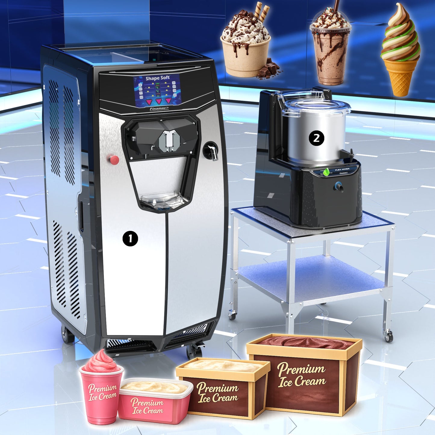 Soft Ice Cream Production - Basic Version